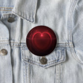 Rote Kontur Lighted Heart Over Black Artwork Button (Beispiel)