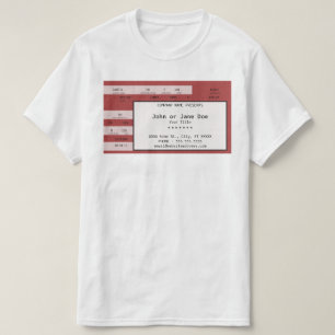 rote Konzertkarte T-Shirt