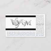 rote Konzertkarte Visitenkarte (Rückseite)