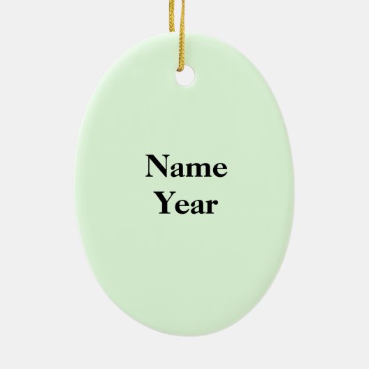 Rote Kopffrau Golfer Ornament (Hinten)