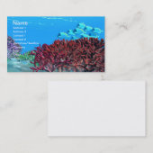 ROTE KORALE-UNTERNEHMENSKARTE VISITENKARTE (Vorne/Hinten)
