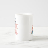 Rote Koralle mit tropischen Fischen, Porzellantasse (Vorderseite)