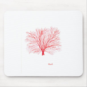 Rote Korallen-Meereswelt Mousepad