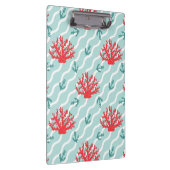 Rote Korallen-Muster 1 Klemmbrett (Rechts)