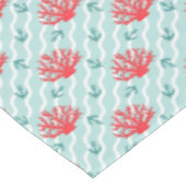 Rote Korallen-Muster 1 Tischdecke (Schrägansicht)