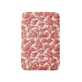 Rote Korallen-Muster 2 Badematte (Vorderseite Vertikal)