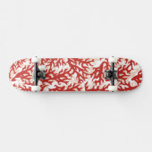 Rote Korallen-Muster 2 Skateboard (Horizontal)