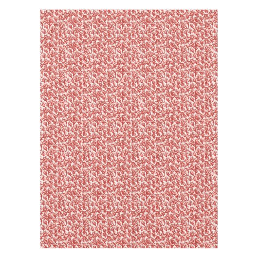 Rote Korallen-Muster 2 Tischdecke (Vorderseite)
