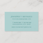 Rote Korallen-Muster Visitenkarte (Rückseite)