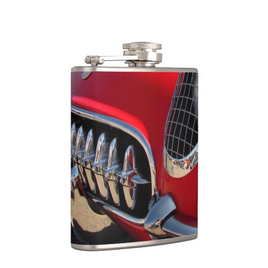 Rote Korvette ~ Flasche Flachmann (Rechts)