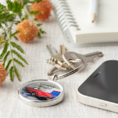 Rote Korvette Schlüsselanhänger (Seite)