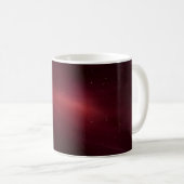 Rote kosmische Staubfläche Schönheit Kaffeetasse (VorderseiteRechts)