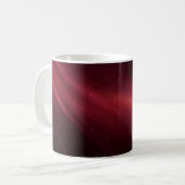 Rote kosmische Staubfläche Schönheit Kaffeetasse (Vorderseite Links)