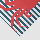 Rote Krabbe auf Seestreifen Seidenpapier (Ausschnitt)