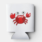 Rote Krabbe aus Cartoon Dosenkühler (Rückseite)