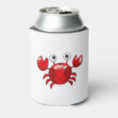 Rote Krabbe aus Cartoon Dosenkühler (Kanne Rückseite)