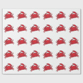 Rote Krabbe Geschenkpapier (Flach)
