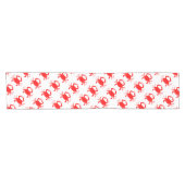 Rote Krabbe Kurzer Tischläufer (Horizontal)