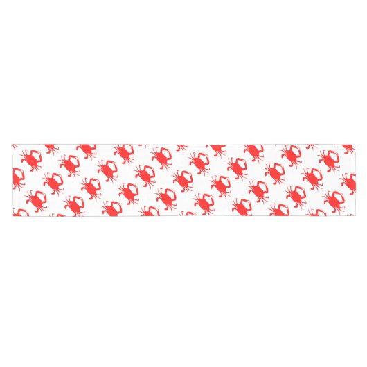 Rote Krabbe Kurzer Tischläufer (Horizontal)