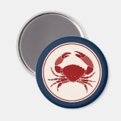 Rote Krabbe Magnet (Vorderseite/Rückseite)