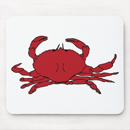 Rote Krabbe Mousepad (Vorne)