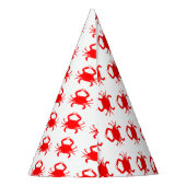 Rote Krabbe Partyhütchen (Rückseite)