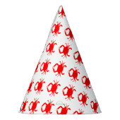 Rote Krabbe Partyhütchen (Links)