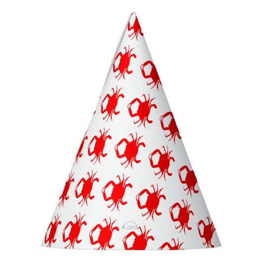 Rote Krabbe Partyhütchen (Links)