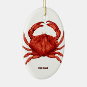 Rote Krabbe (pazifisch) Keramik Ornament (Rechts)