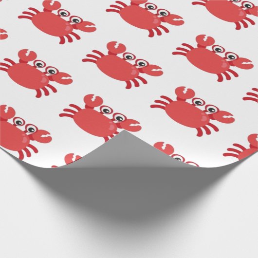 Rote Krabben-Geschenkpapier Geschenkpapier (Ecke)