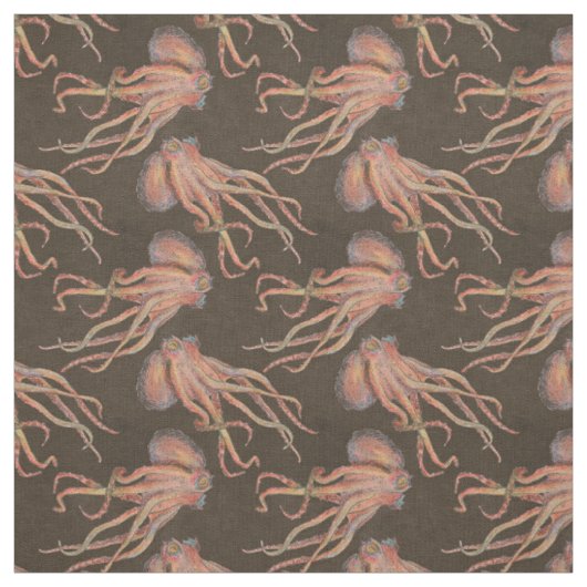 Rote Krake Stoff (Muster)