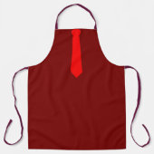 Rote Krawatte Dk Rotes Noveltätsshirt Schürze (Vorderseite)