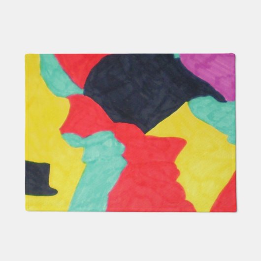 Rote Kreaturen Fußmatte (Vorderseite)