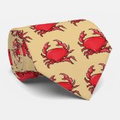 Rote Krebse und Krawatte (Gerollt)