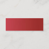 Rote Kreise - dünn Mini Visitenkarte (Rückseite)