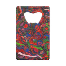 Rote Kreise Geldbeutel Flaschenöffner