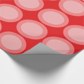 Rote Kreise Geschenkpapier (Ecke)
