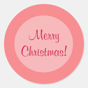 Rote Kreise Runder Aufkleber