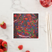 Rote Kreise Serviette (Beispiel)