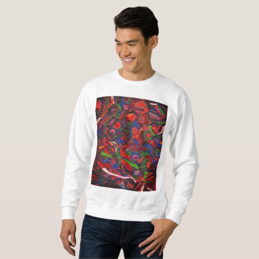 Rote Kreise Sweatshirt (Vorne ganz)
