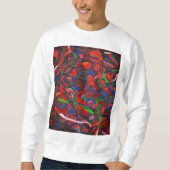 Rote Kreise Sweatshirt (Vorderseite)