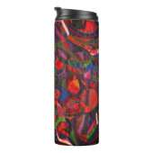 Rote Kreise Thermosbecher (Nach rechts gedreht)