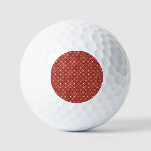 rote Kreispunkte Golfball (Vorderseite)