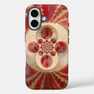 Rote Kricketbälle Abstrakter Kunstdruck Entwurf iPhone 16 Hülle