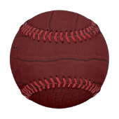 rote Krokodil-Hautfarbe Baseball (Rückseite)