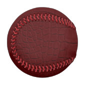 rote Krokodil-Hautfarbe Baseball (Vorderseite Links)