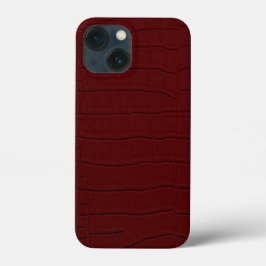 rote Krokodil-Hautfarbe Case-Mate iPhone Hülle