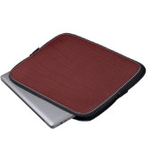 rote Krokodil-Hautfarbe Laptopschutzhülle (Vorne Knopf)