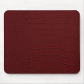 rote Krokodil-Hautfarbe Mousepad (Vorne)