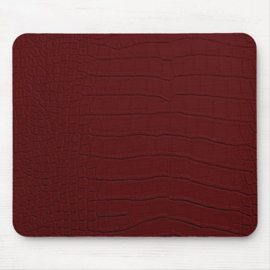 rote Krokodil-Hautfarbe Mousepad (Vorne)